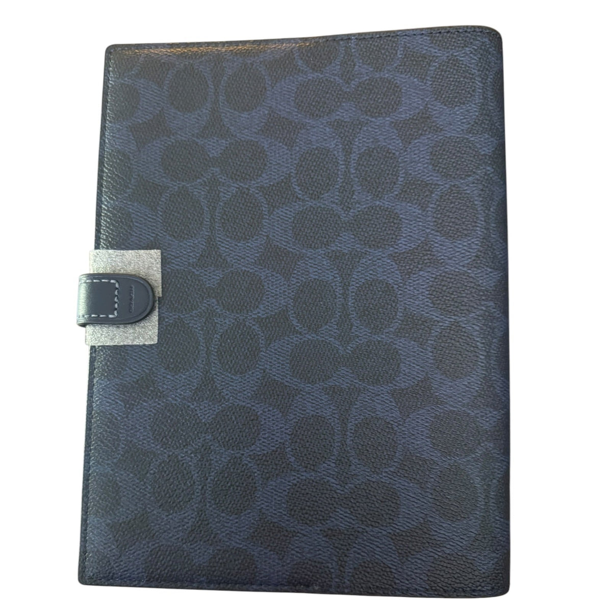 Coach Navy Blue Signature CC Notebook CZ198