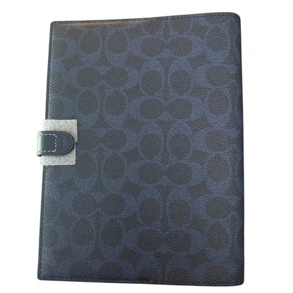 Coach Navy Blue Signature CC Notebook CZ198