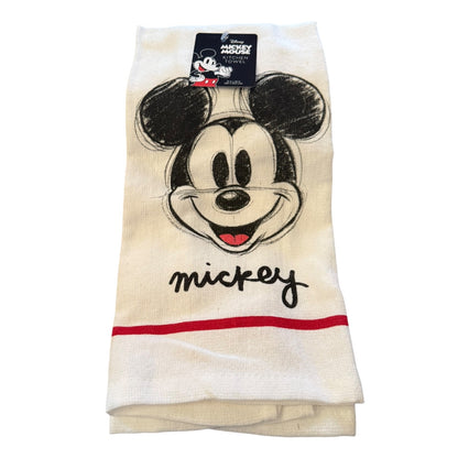 Disney Mickey Mouse Sketch Smiling Cotton Kitchen Hand Towel