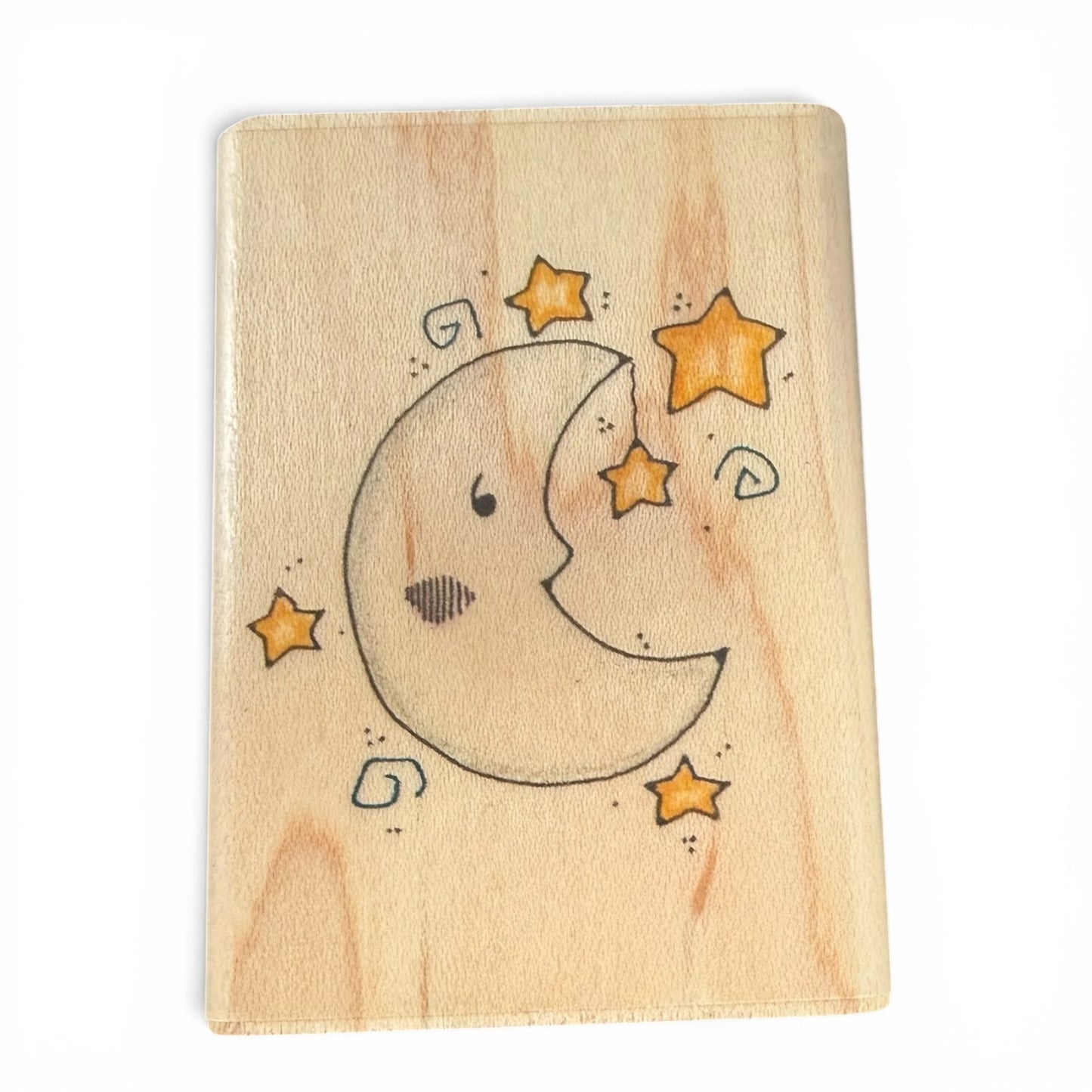 Image Tree Friends Good Night Moon IT09B Rubber Stamp