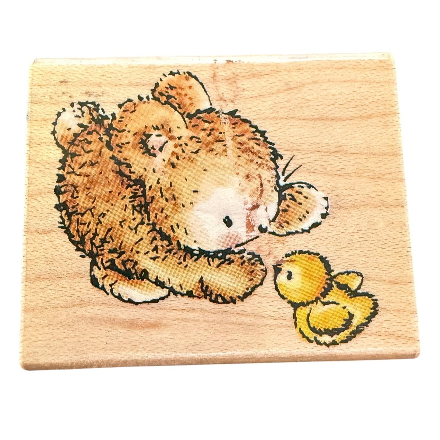 Penny Black HTF Bunny Talk 612D Chic Crafting Cardmaking RARE Rubber Stamp