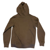 Back of brown hoodie
