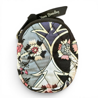 Vera Bradley Orante Blooms Earbud Bag Charm Pouch EUC