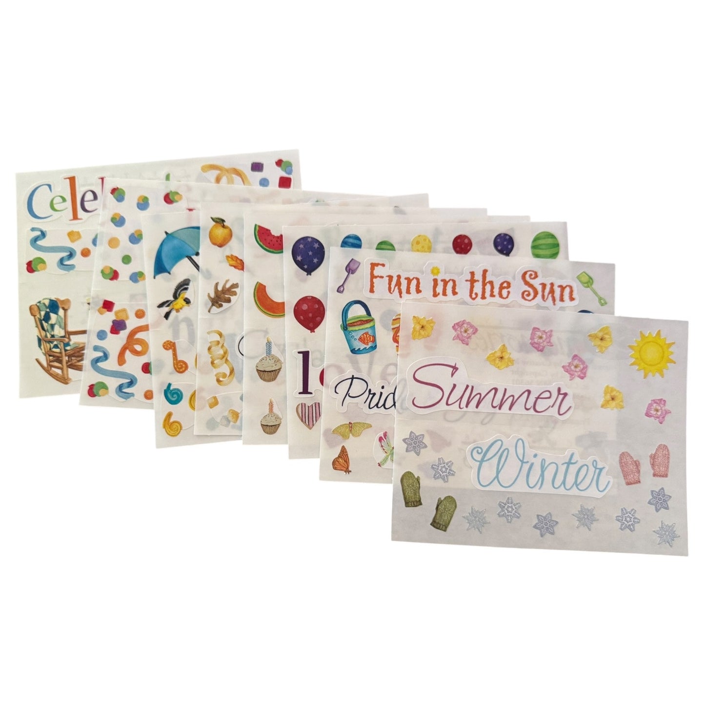 Creative Memories Vintage 2003 Seasons & Celebrations Stickers Collection
