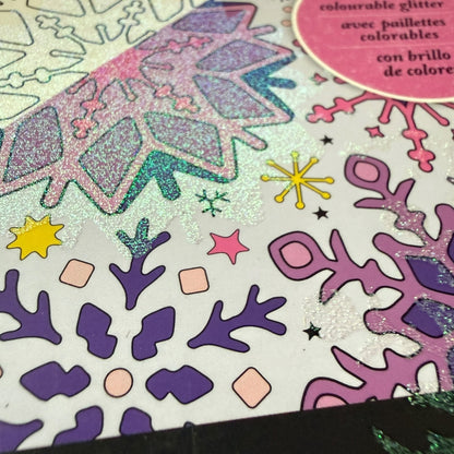 Spectrum Noir Colorista Holiday Wishes Colourable Glitter Coloring Marker Pad