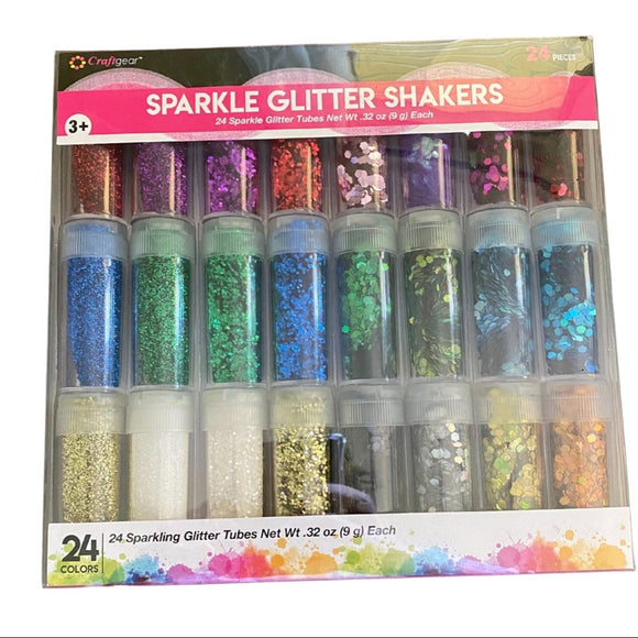 24 sparkle glitter assorted color