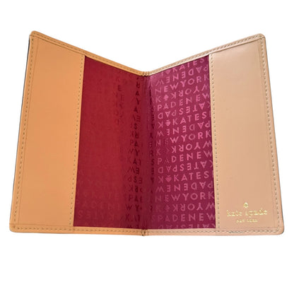 Kate Spade Wellesley Red Plum Leather Passport Cover NEW