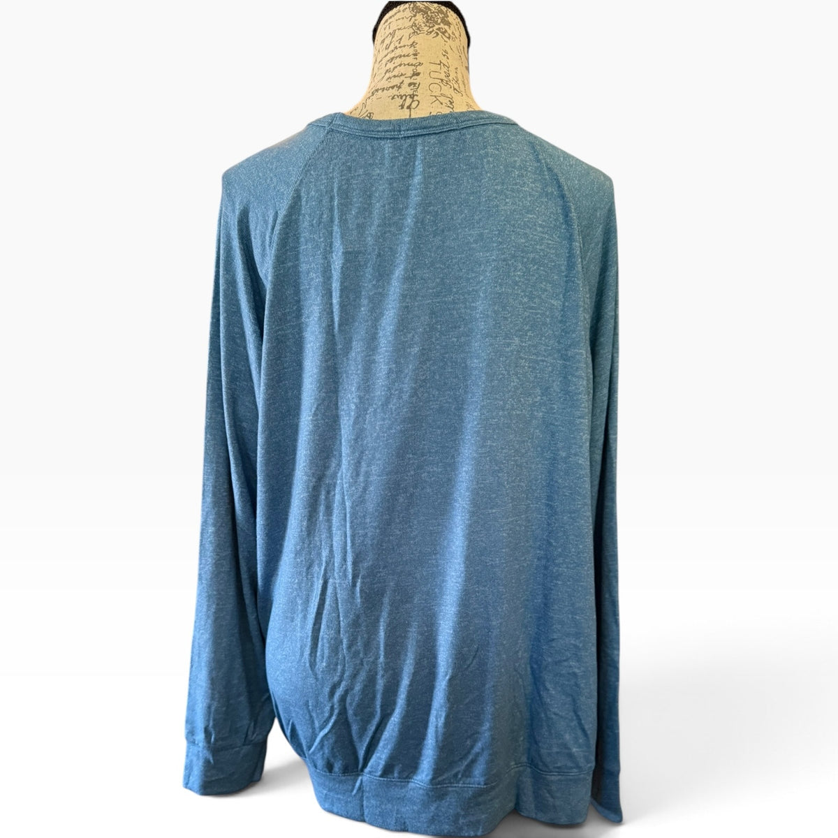 Buffalo By David Bitton Be Kind Blue Soft Jersey Long Sleeve Shirt Size XL
