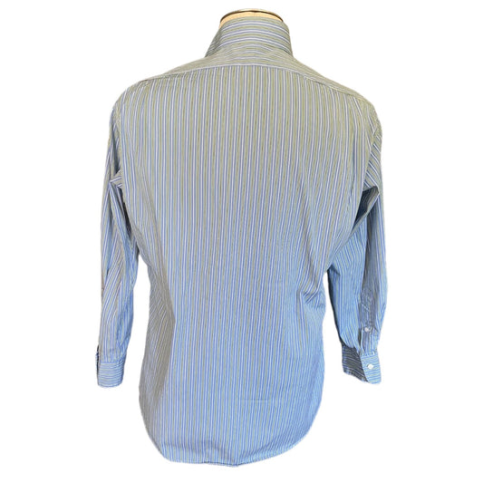 Polo Ralph Lauren Blue Cotton Regent Classic Fit Button Front 16 32/33