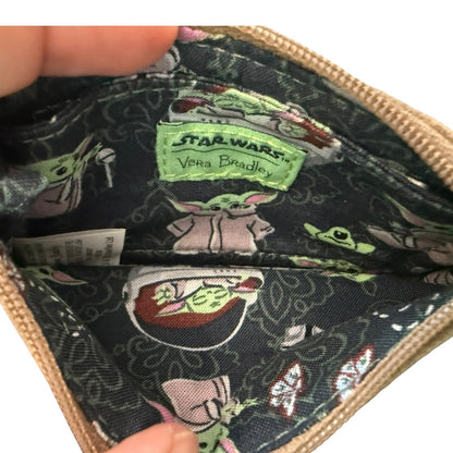 Vera Bradley Limited Edition Star Wars Holiday Grogu Coin Pouch NWT