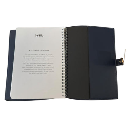 Coach Navy Blue Signature CC Notebook CZ198