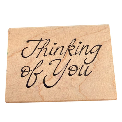Art Impressions Vintage 1996 Thinking Of You E-921 Rubber Stamp