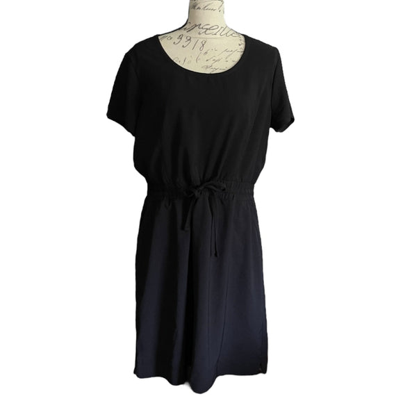 Front of black dress