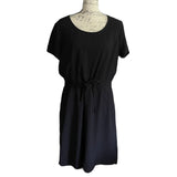 Front of black dress
