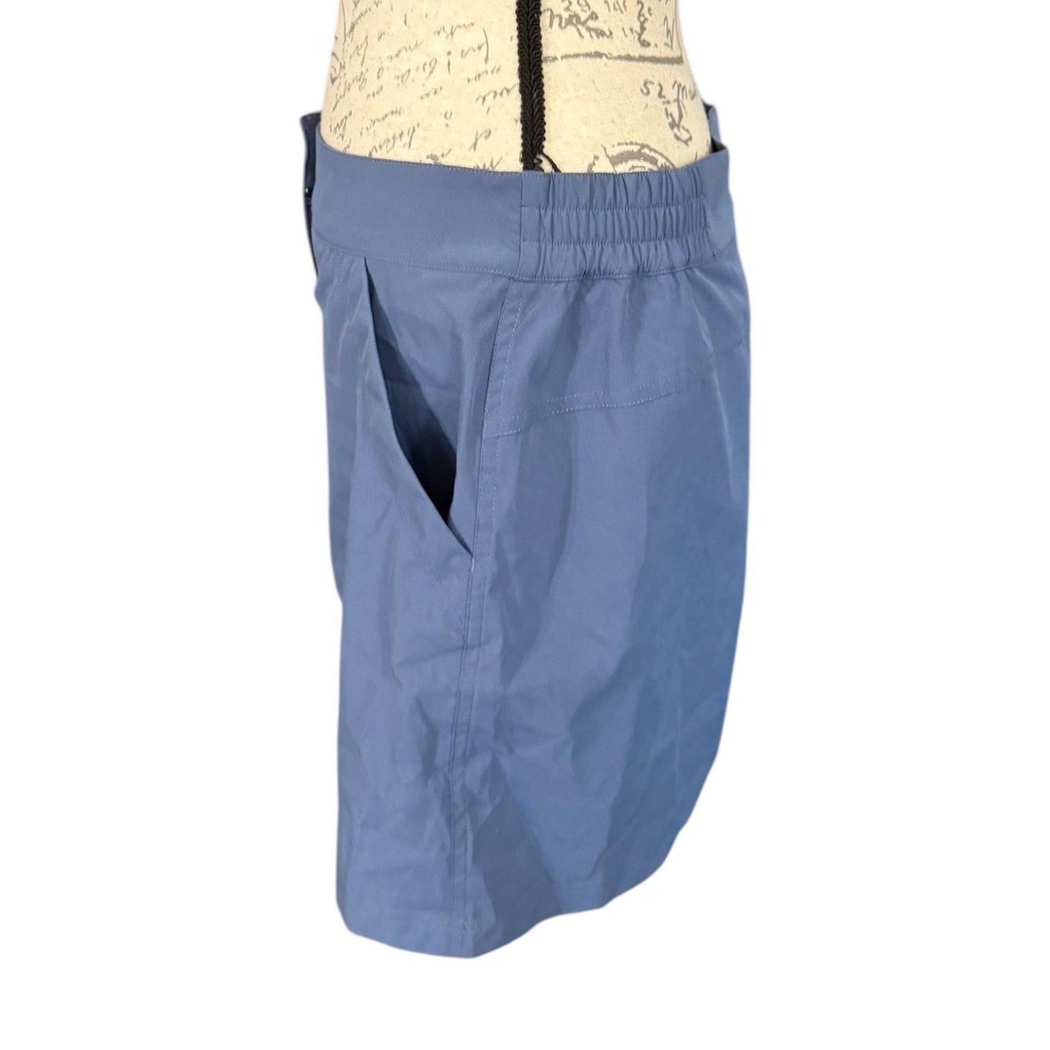 Side of skort on a white background