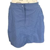 Front of blue skirt