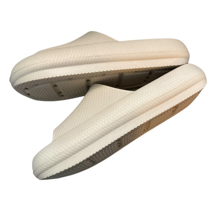 Pair of slides on their side on a white background