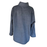 Back of dark gray jacket