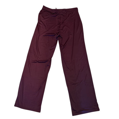 Purple pants on a white background