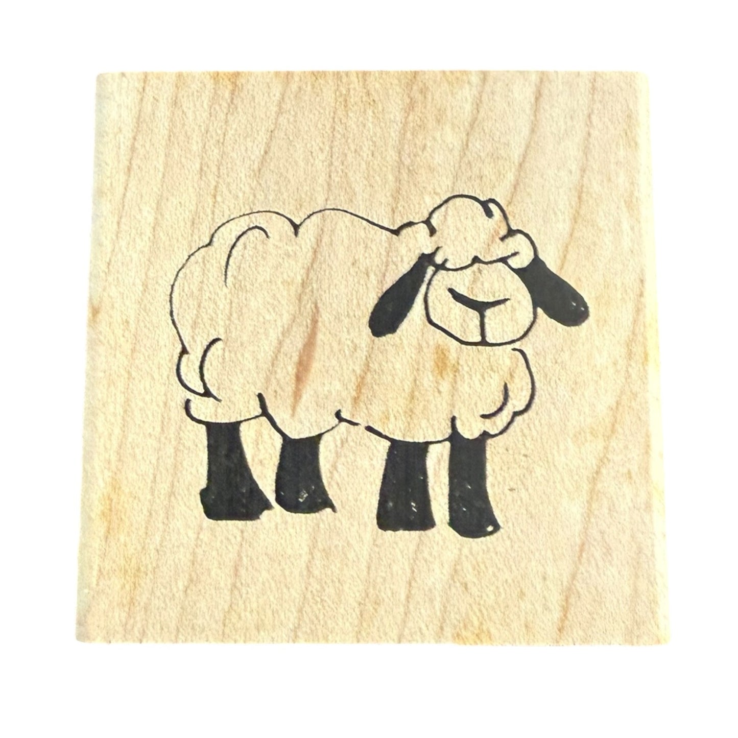 Judith Single Sheep Standing Crafting D45 Rubber Stamp