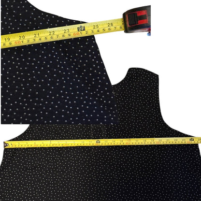 Cristina B Black White Polka Dot Shirt Size XX-Large