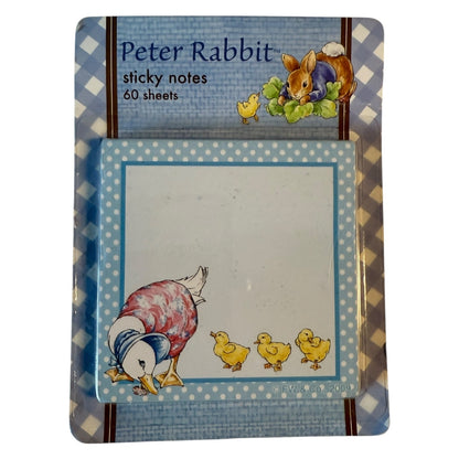 Peter Rabbit Set of 2 60 Sheet Sticky Notes Easter Egg Basket & Ducks