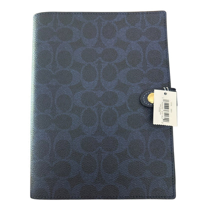 Coach Navy Blue Signature CC Notebook CZ198