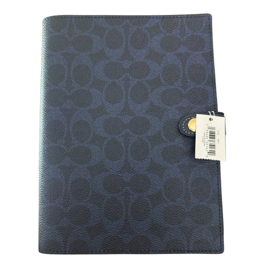 Coach Navy Blue Signature CC Notebook CZ198