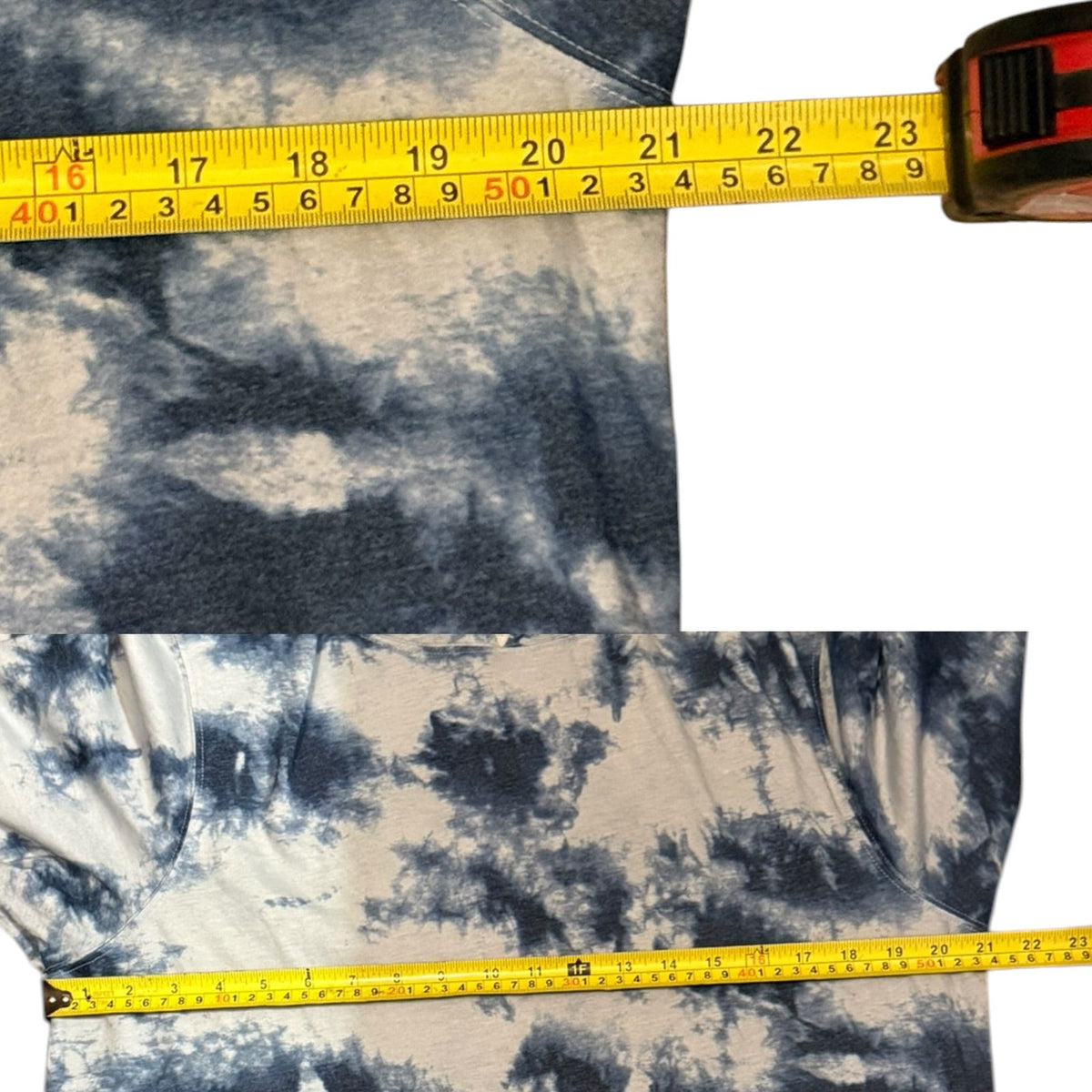 Hurley Blue Tie Dye  Long Sleeve Shirt Hoodie EUC Size Large