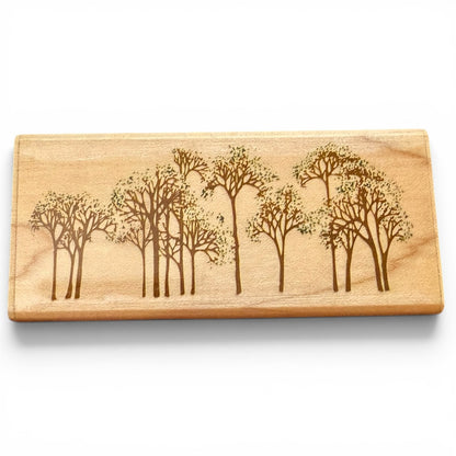 Rubber Stampede Row of Trees 129-E Rubber Stamp