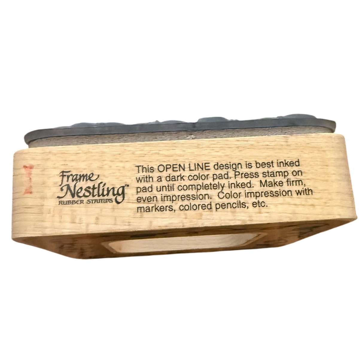 Stampendous! Christmas Holiday Lights Frame QN027 Rubber Stamp