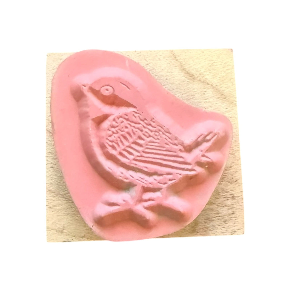 Inkadinkado Bird Looking Around 4137F Small Rubber Stamp