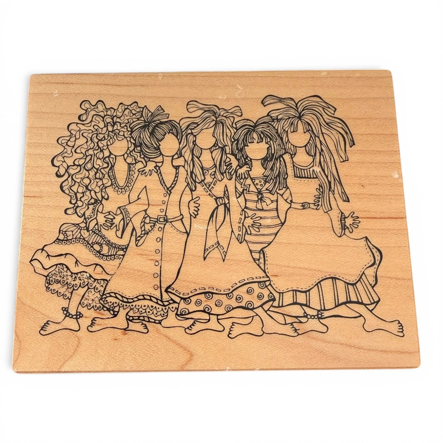 Suzy Toronto PSX Sacred Sisterhood K-3579 Rubber Stamp RARE