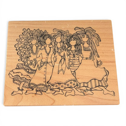 Suzy Toronto PSX Sacred Sisterhood K-3579 Rubber Stamp RARE