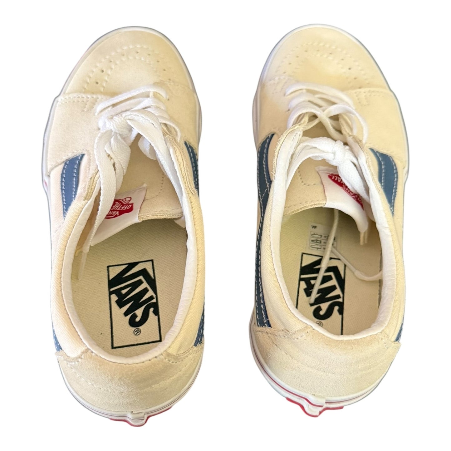 Vans Off White/Cream Suede Textile Unisex Sneakers 5M 6.5W NWOB
