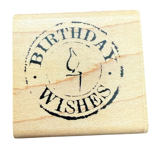 Inkadinkado Birthday Wishes 93188 K Rubber Stamp