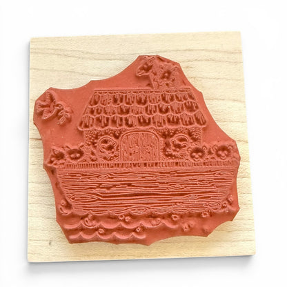 Hero Arts Vintage 1991 Noah's Ark F424 Rubber Stamp Like New