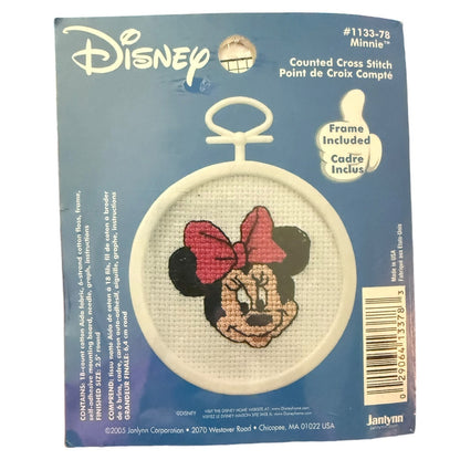 Disney Janlynn Minnie Mouse Smiling 2005 Cross Stitch 1133-78