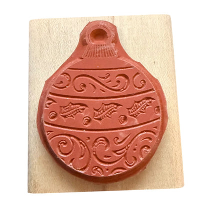 Stampin’ Up Vintage 2000 Christmas Tree Ornament Rubber Stamp