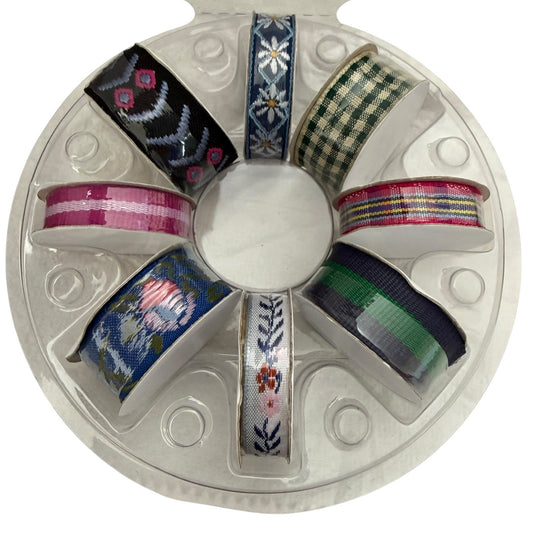 Portafolia Round About Ribbons Set Of 8 Ribbon Wheels