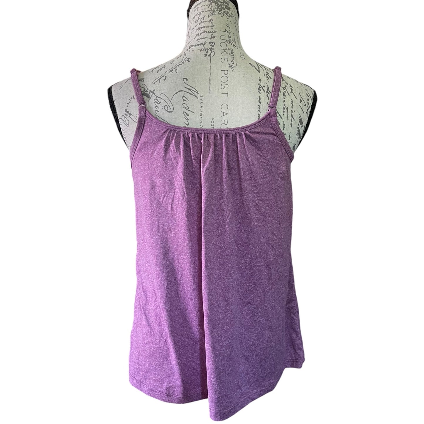 32 Degrees Cool Purple Flowy Bra Cami Shirt Size Small