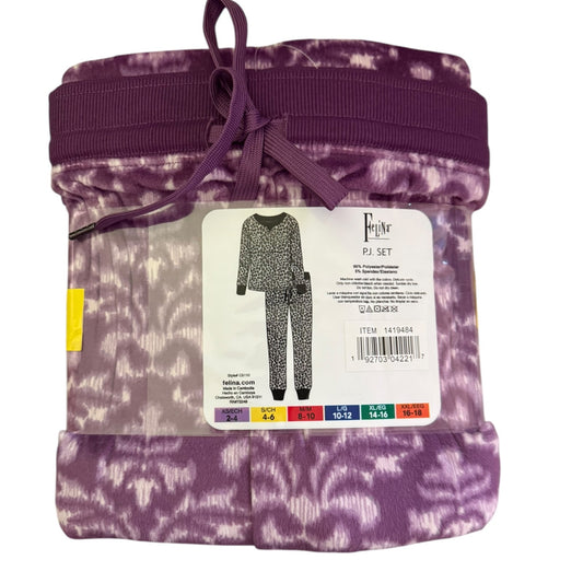 Felina Purple Ultra Soft Microfleece Pajama Set Size Small
