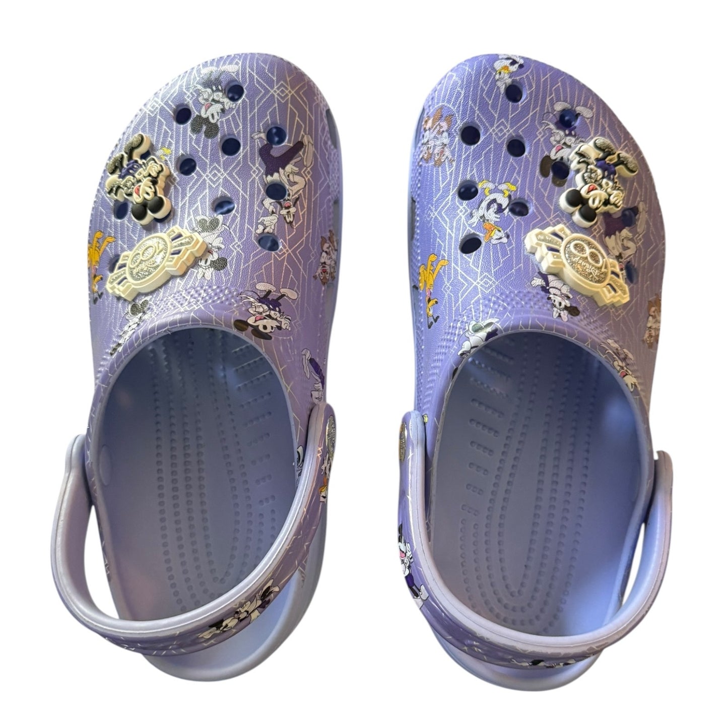 Crocs Disney Parks Purple 100th Anniversary Clog Shoe Size M 5 W 7