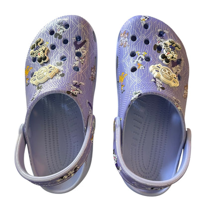 Crocs Disney Parks Purple 100th Anniversary Clog Shoe Size M 5 W 7