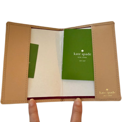 Kate Spade Wellesley Red Plum Leather Passport Cover NEW