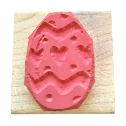 JRL Designs Easter Egg Dots Hearts Wavy Lines Crafting Card Making Rubber Stamp