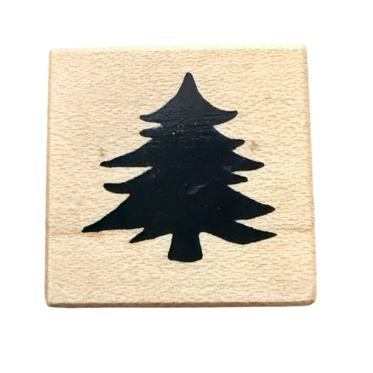 PSX A-988 Vintage 1999 Mini Christmas Tree Crafting Card Making Rubber Stamp