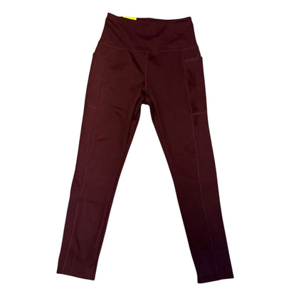 Danskin Black Cherry High Rise Bonded Side Pocket Leggings Small