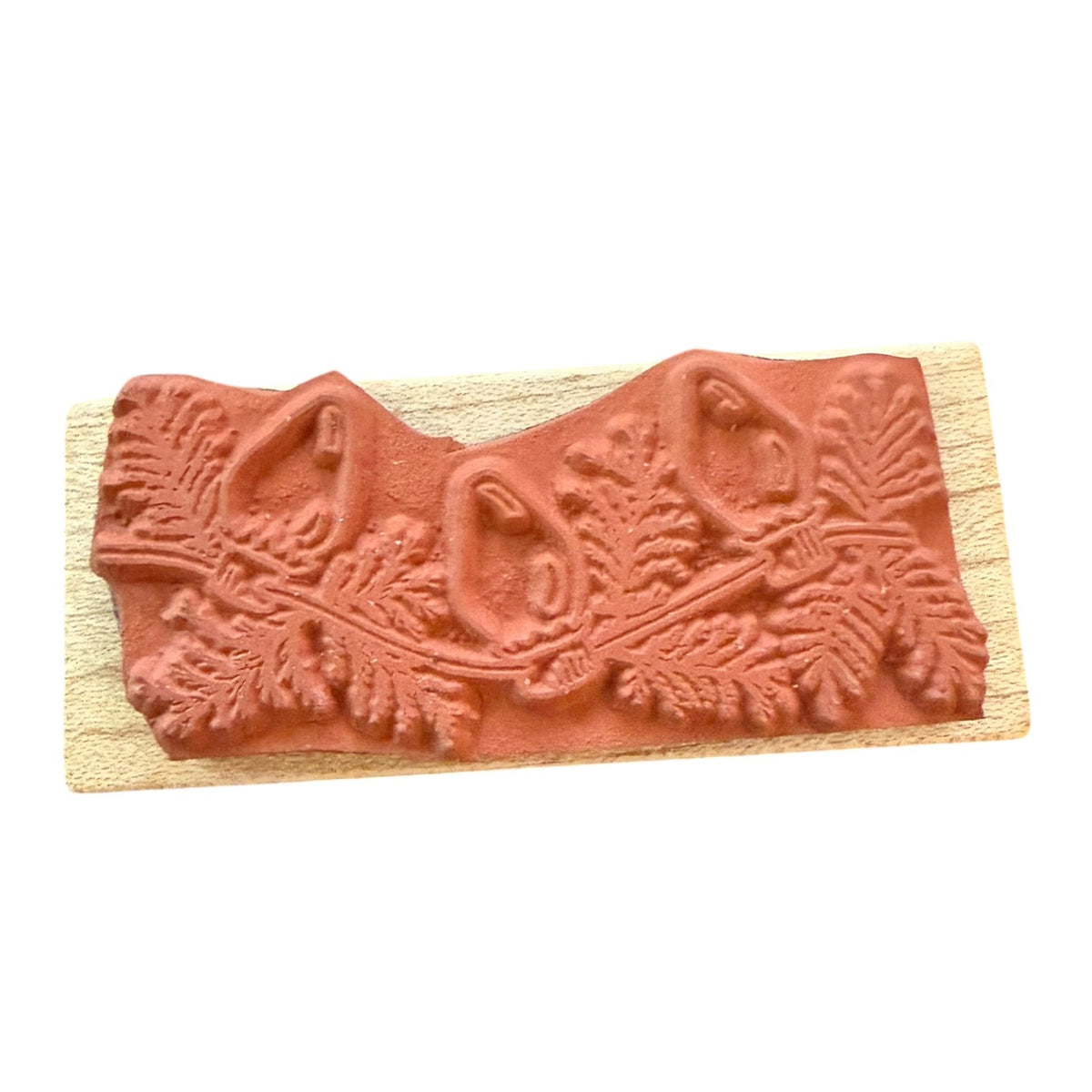 All Night Media Holidays Lights 643E Vintage Christmas Rubber Stamp 1990