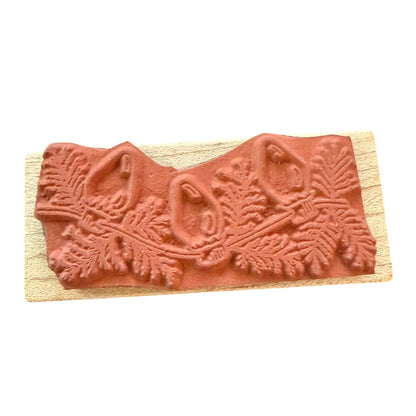 All Night Media Holidays Lights 643E Vintage Christmas Rubber Stamp 1990